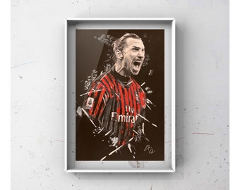 Zlatan Ibrahimovic’s handmade portrait