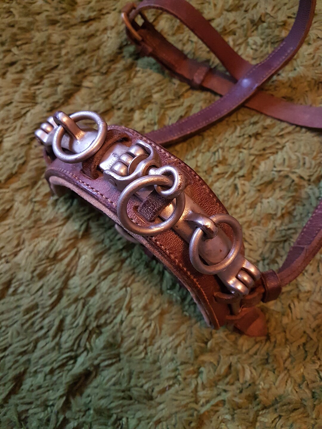 Vintage Leather Horse Lunge Head Collar Harness Etsy