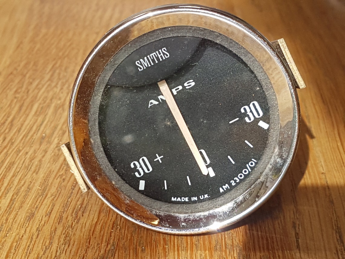 Vintage Car Ammeter Battery Gauge Smiths UK Etsy