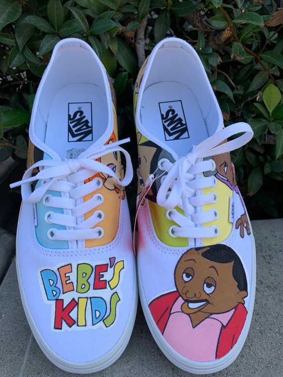 Hand painted custom Bebe's Kids vans shoes | Etsy
