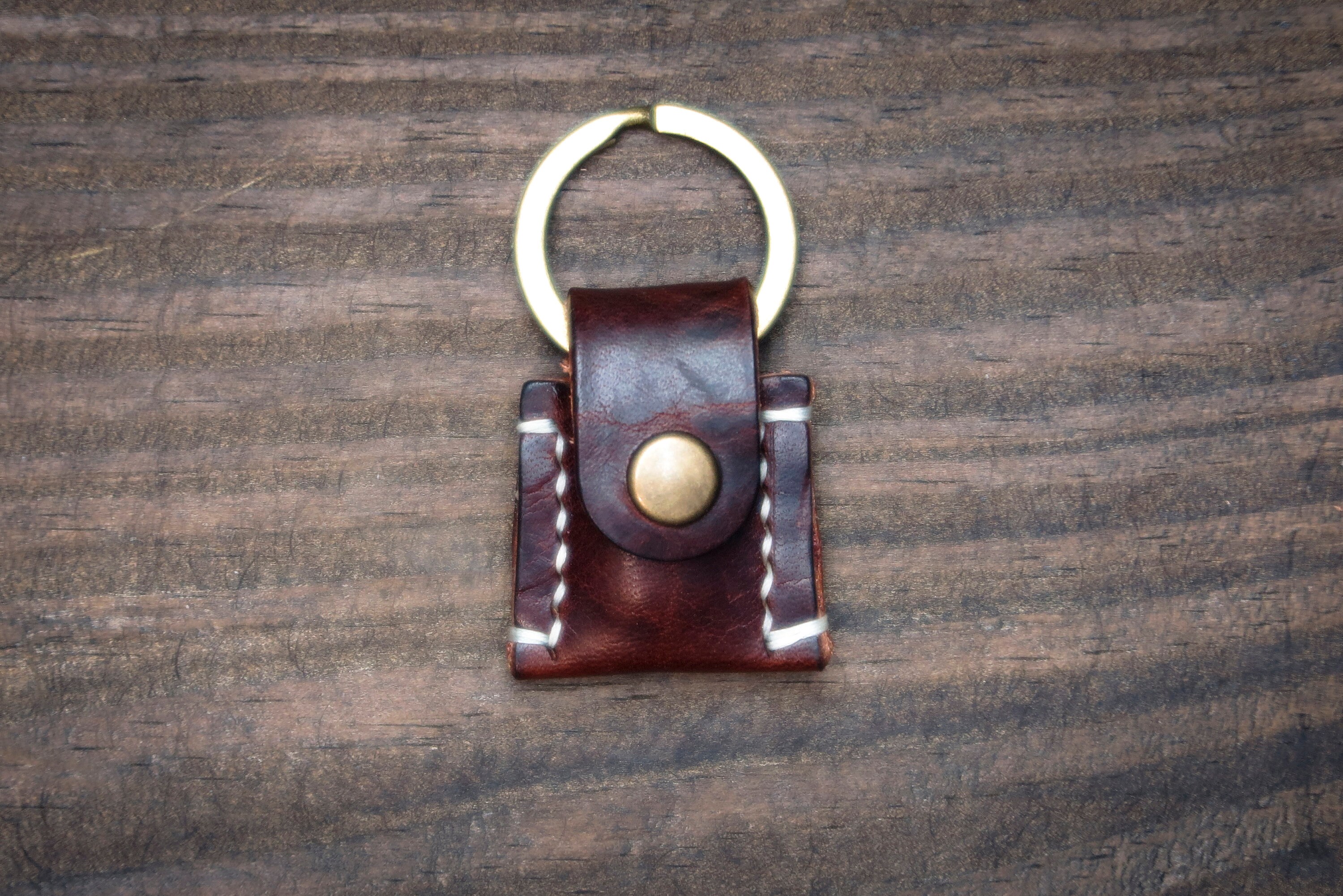 Leather Cash Stash Keychain Emergency Cash Holder Keybill Etsy