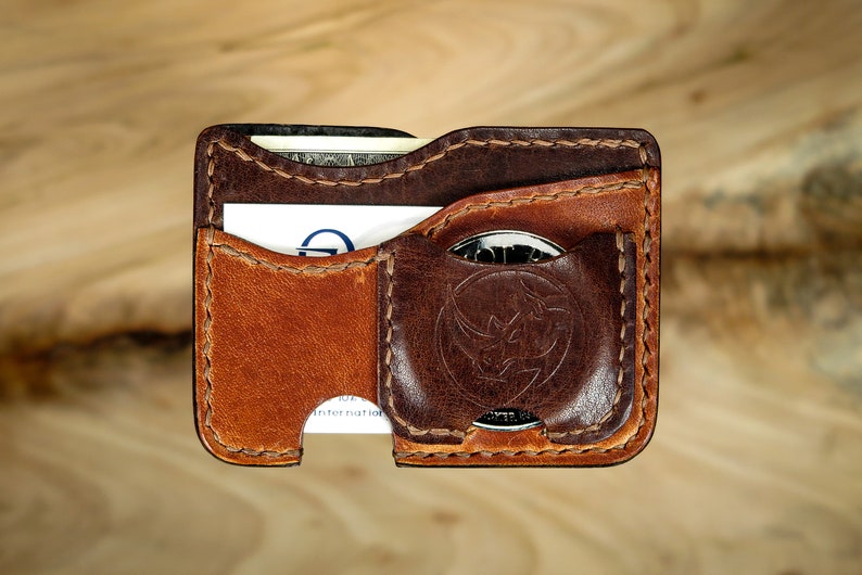 RFID Shield Front Pocket Wallet with Challenge Coin Holder image 2