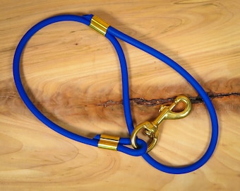Waterproof BioThane® Dog Traffic Lead 1.5 ft Long (Dog Training) with Solid Brass Hardware