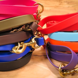 Waterproof Dog Lead/Leash with Solid Brass Hardware