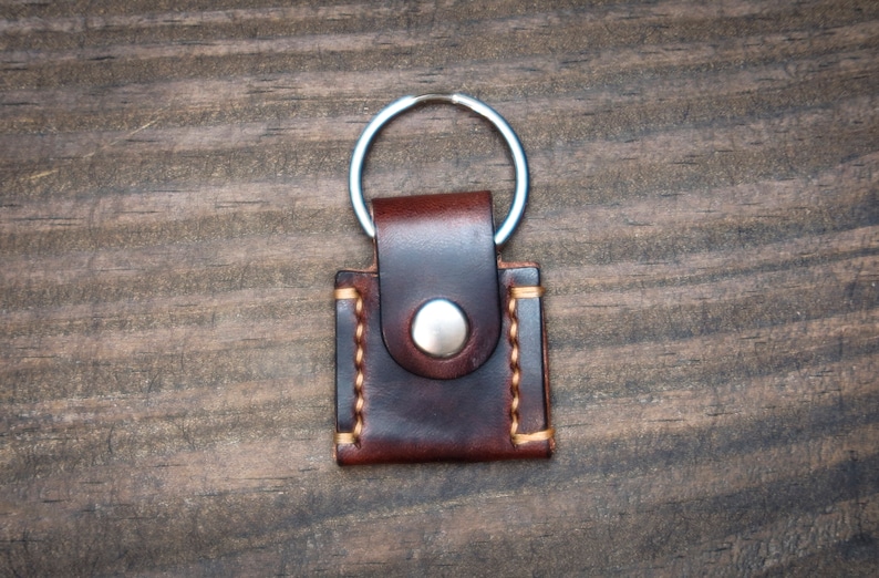 Leather Cash Stash Keychain Emergency Cash Holder Keybill Etsy