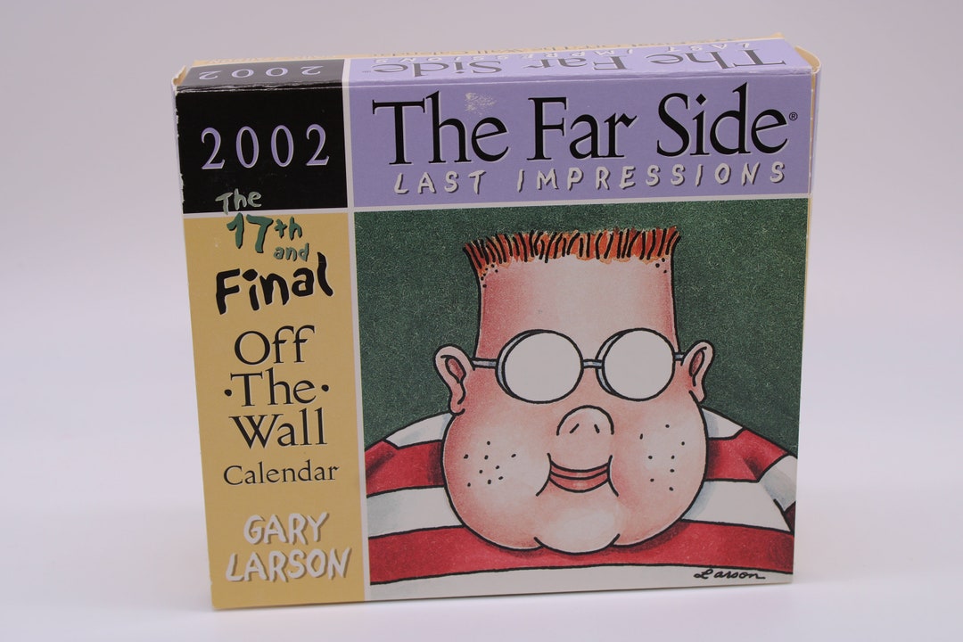Vintage 2002 17th & Final off the Wall Desk Calendar by Gary Larson