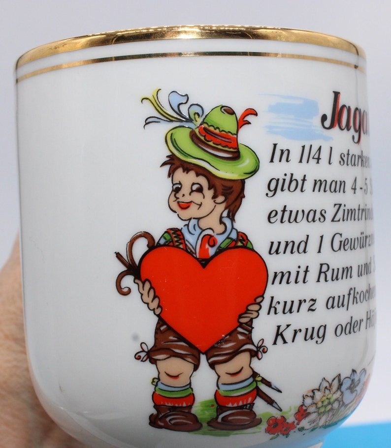 Vintage Jagatee Czechoslovakia Cup, Jagatee Means hunter's Tea