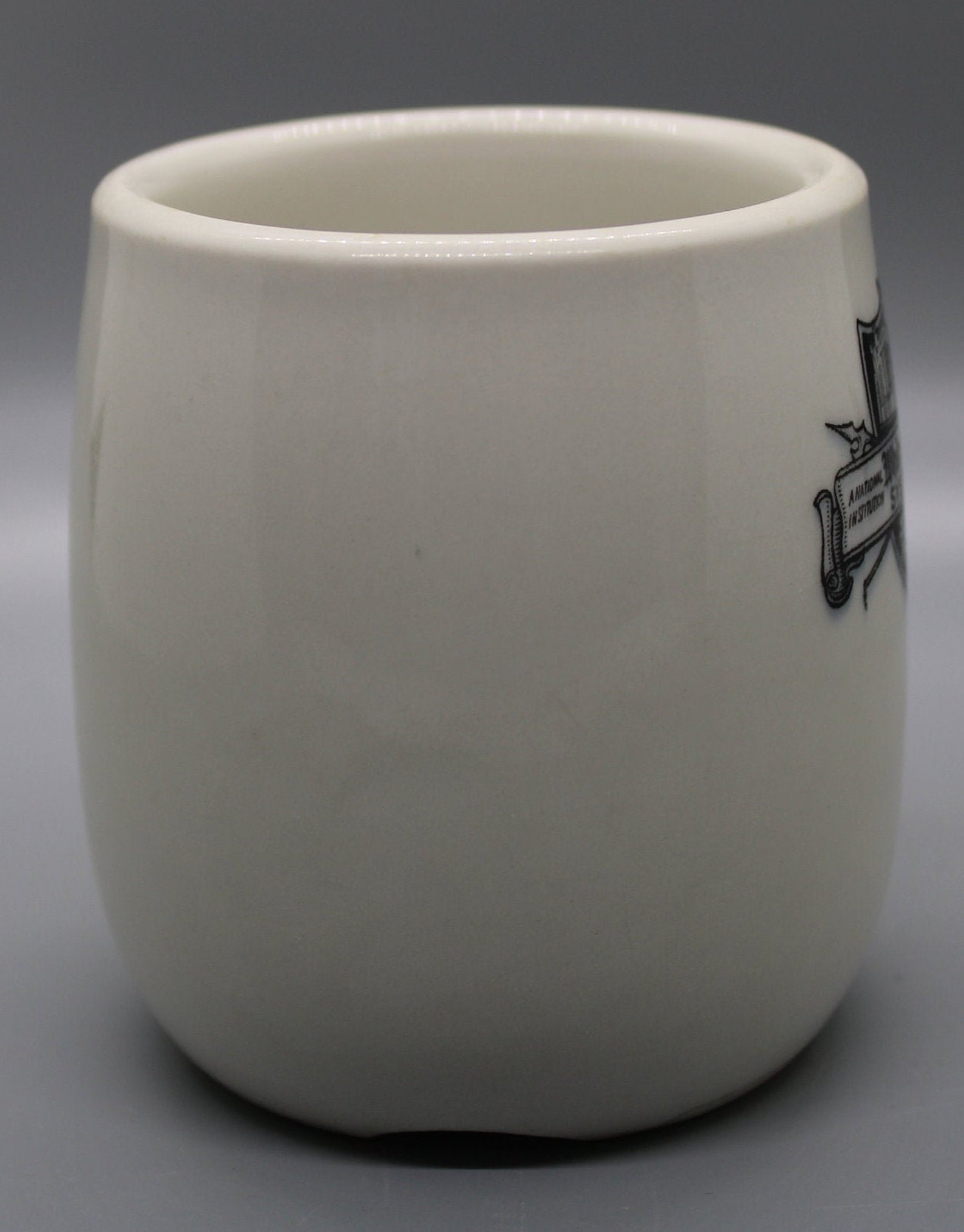 Vintage White Castle Coffee Mug with Ashtray Bottom 1940's Etsy