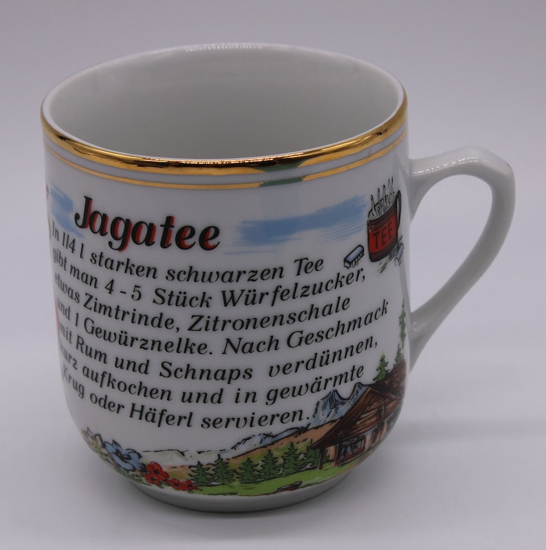 Vintage Jagatee Czechoslovakia Cup, Jagatee Means hunter's Tea