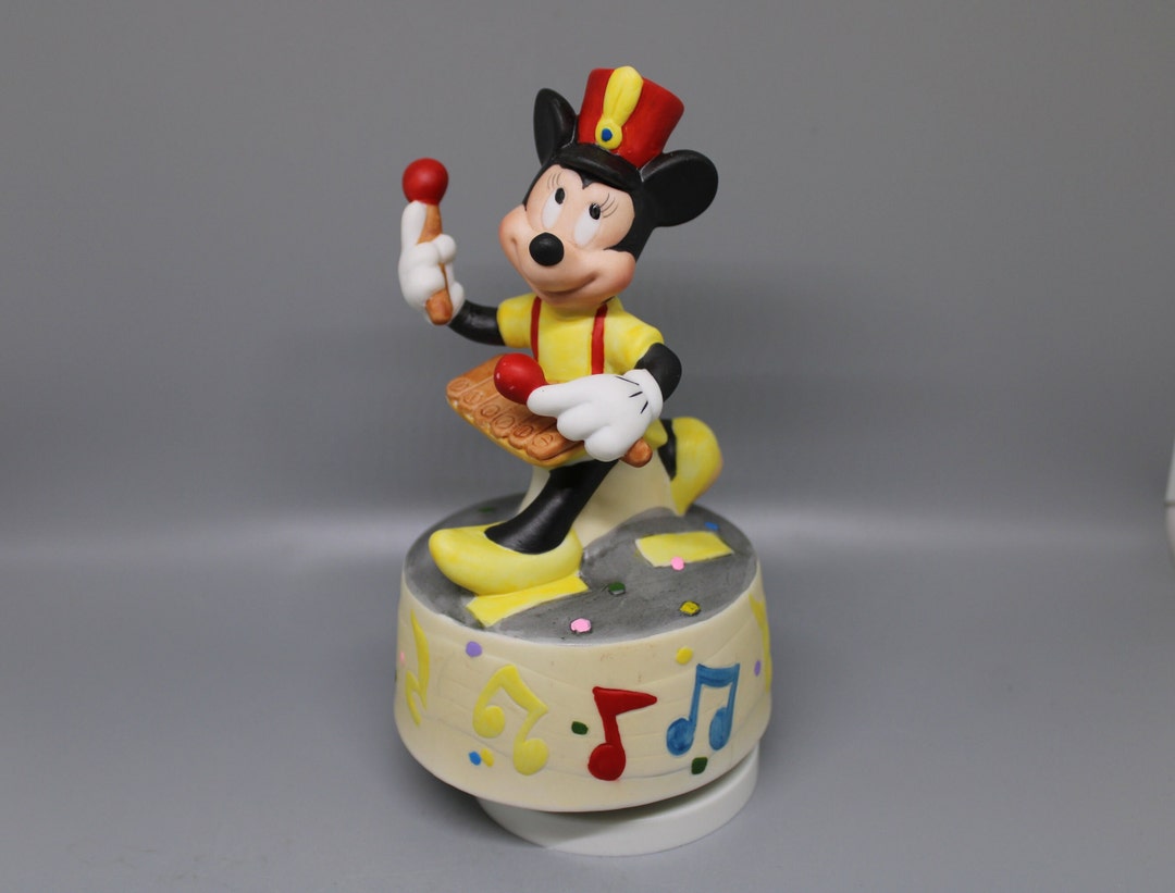 Vintage Mickey Mouse Music Box, Schmid Sri Lanka, Musical Minnie Plays