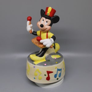 Vintage Mickey Mouse Music Box, Schmid Sri Lanka, Musical Minnie Plays The Xylophone, Tune Is &quot;This Old Man&quot;, Plays Beautifully