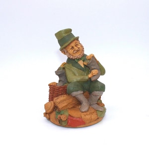 Vintage Leprechaun Thomas Clark Cairn Studio Gnome "O'Murphy" Mold  #58,  2001 Signed T. Clark Artwork Name O'Murphy, Free Shipping