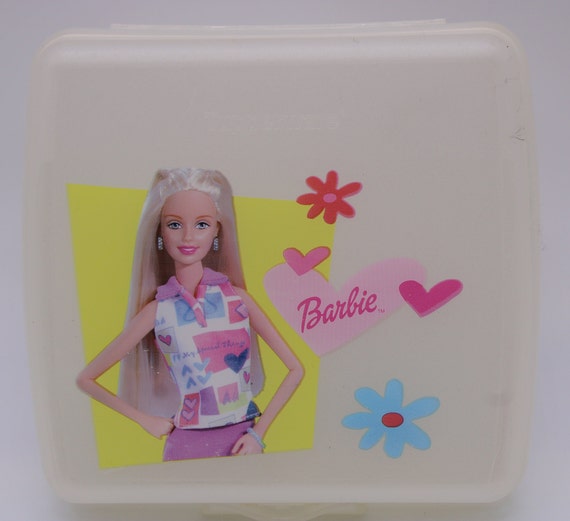 Barbie lunch box tupperware on sale