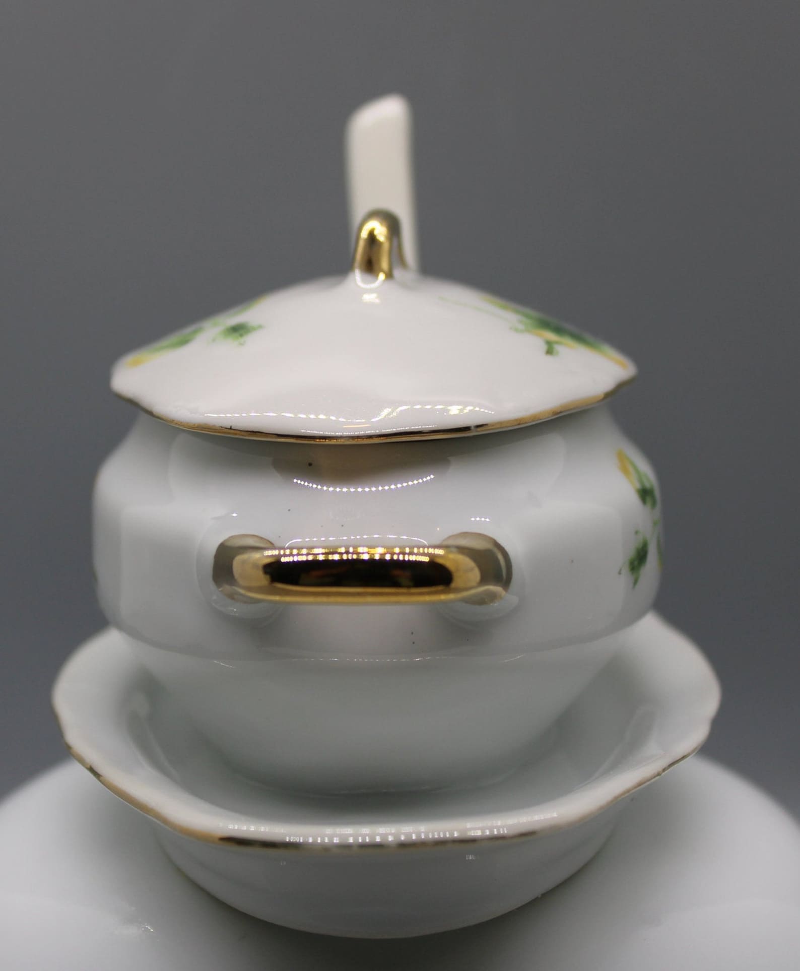Vintage Condiment Dish Royal Crown 1446 Covered With Attached Etsy