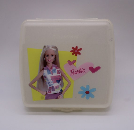 Vintage Hot Pink Barbie Plastic Lunchbox Rare