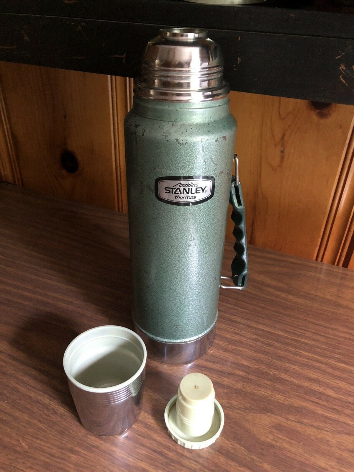 Vintage Aladdin Stanley Thermos A944CH w/Handle Stopper 11 Etsy