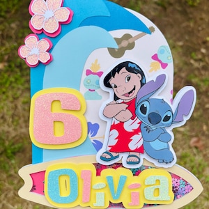 Lilo & Stitch Personalized Cake Topper