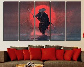 Samurai Wall Art Etsy