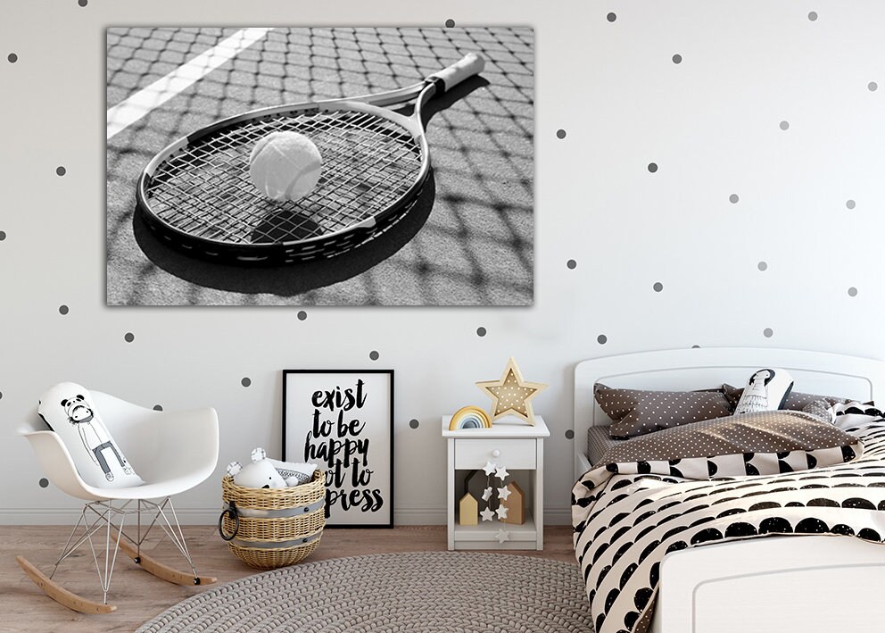 11x14 CANVAS Decor.Room design art print.Davis Cup tennis racquetball.6092