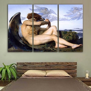 Fallen Angel Alexandre Cabanel Print on canvas Stunning framed art Reproduction décor Artwork framed gift Bespoke artwork Framed fine art image 5