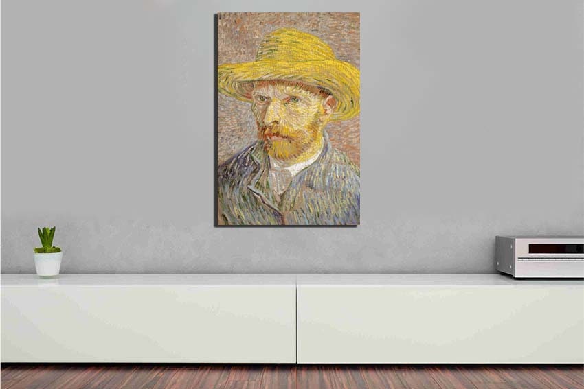 Van Gogh self Wall art canvas Van Gogh art Portrait artist Van | Etsy