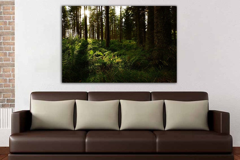 Forest Canvas Trees Wall Print Nature Wall Art Forest Wall Art Etsy