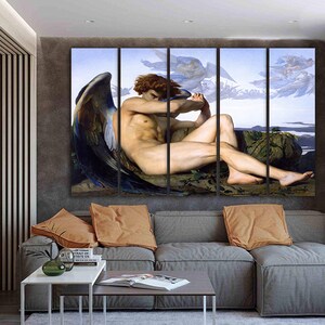 Fallen Angel Alexandre Cabanel Print on canvas Stunning framed art Reproduction décor Artwork framed gift Bespoke artwork Framed fine art image 9