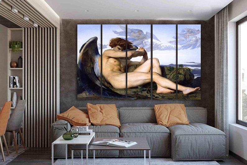 Fallen Angel Alexandre Cabanel Print on canvas Stunning framed art Reproduction décor Artwork framed gift Bespoke artwork Framed fine art image 9