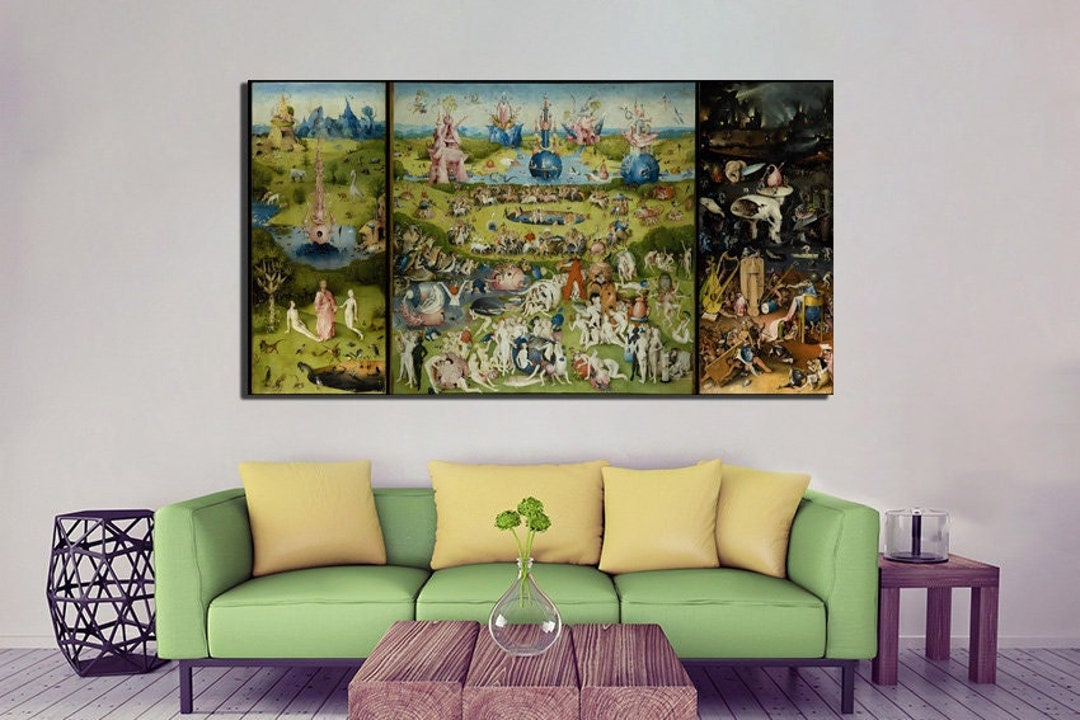 The Garden of Earthly Delights Triptych Canvas Bosch Reproduction ...