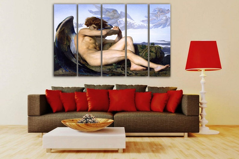 Fallen Angel Alexandre Cabanel Print on canvas Stunning framed art Reproduction décor Artwork framed gift Bespoke artwork Framed fine art image 10