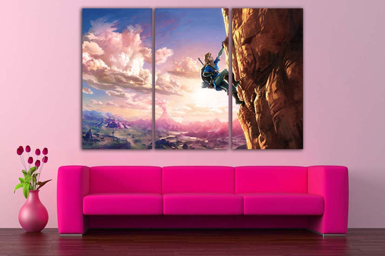 Legend Zelda Wall Art Canvas Game Poster Zelda Print Game Room Etsy