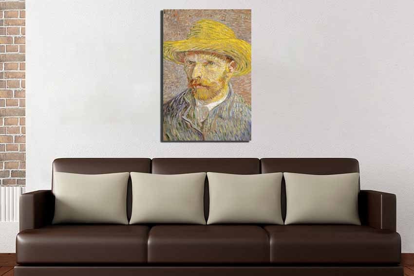 Van Gogh self Wall art canvas Van Gogh art Portrait artist Van | Etsy