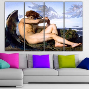 Fallen Angel Alexandre Cabanel Print on canvas Stunning framed art Reproduction décor Artwork framed gift Bespoke artwork Framed fine art