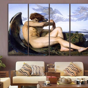 Fallen Angel Alexandre Cabanel Print on canvas Stunning framed art Reproduction décor Artwork framed gift Bespoke artwork Framed fine art image 7