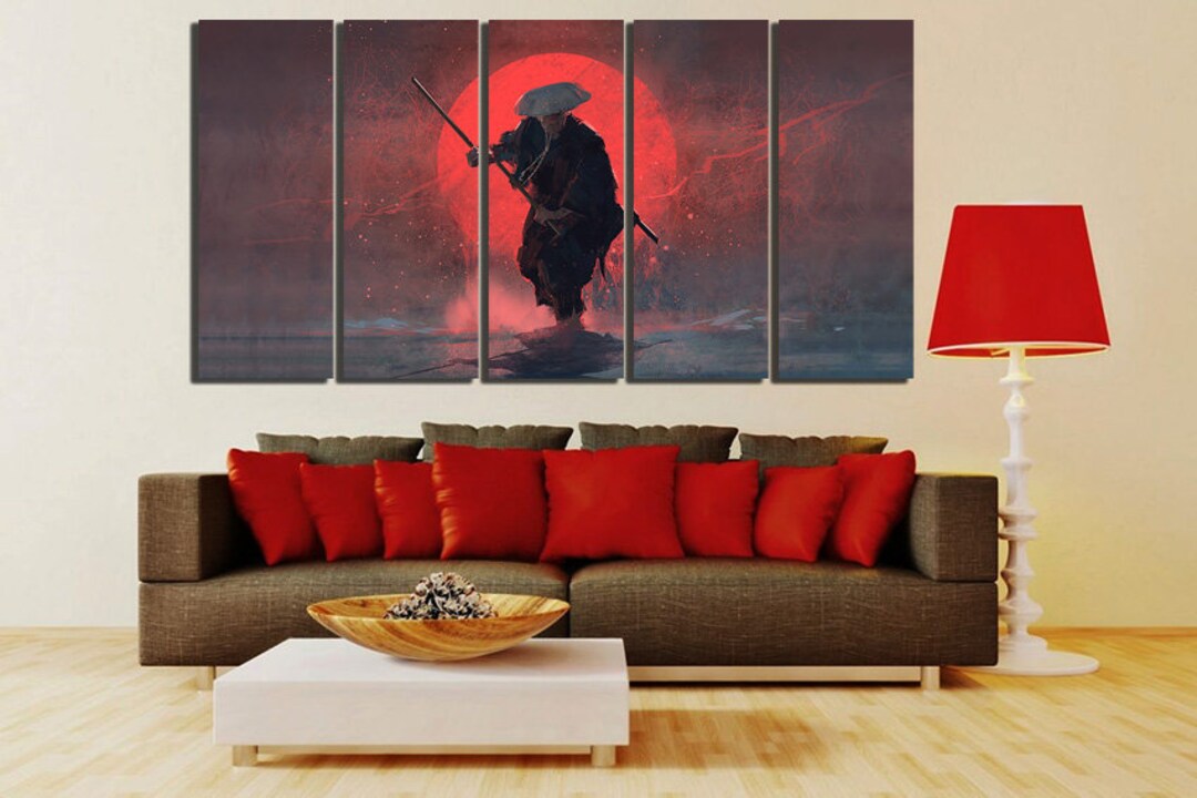 Samurai Canvas Japanese Art Traditional Japan Japanese Wall - Etsy