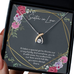 Collier en argent sterling avec carte de message, pour ma belle-sœur, quatre styles de pendentifs - Bracelet ou boucles d’oreilles - Livraison gratuite de Miami