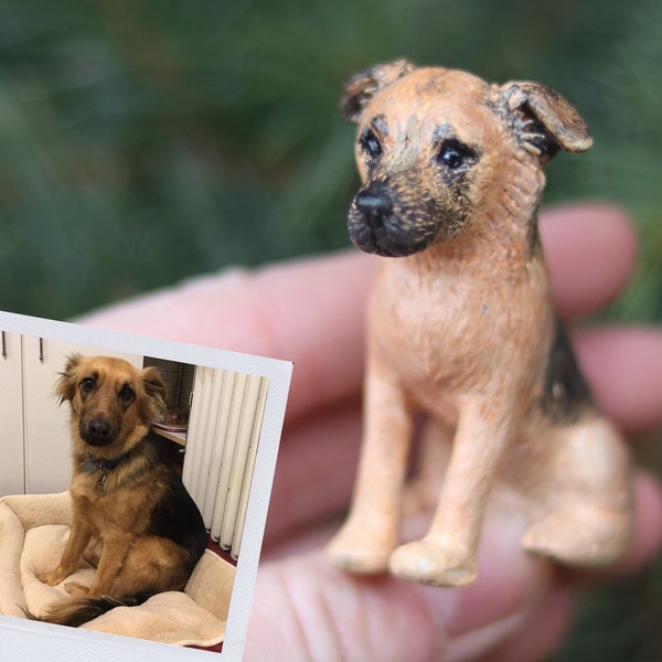 Sculpture de chien sur mesure, portrait d'animal de compagnie de votre chien