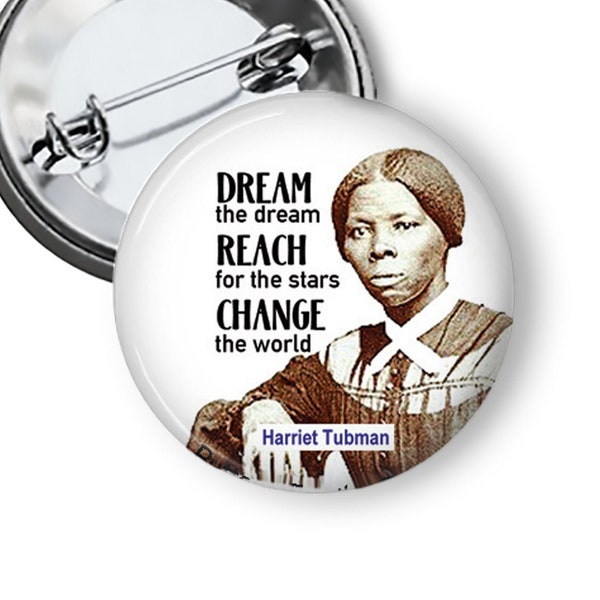 Harriet Tubman Black History Pins Buttons B49