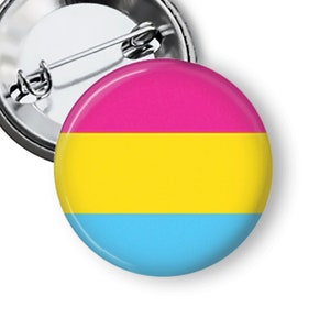 Pansexual Flag LGBTQIA Pride Pin Pinback Button Fridge Magnet B231