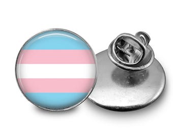 Transgender Flag Lapel Pin Small LGBTQ Trans Flag Pins