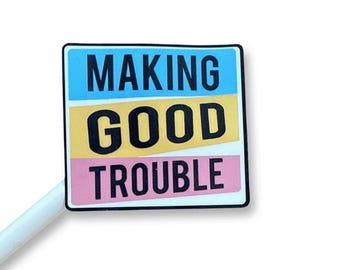 John Lewis #GoodTrouble Vinyl Decal Bumper Sticker – Politdecal 2 thumbnail image