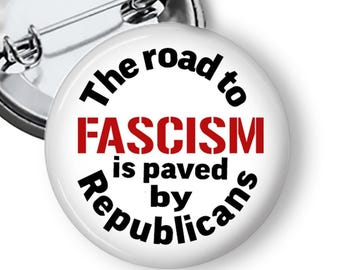 Resist Fascism Pin Anti Fascism Pins Anti Trump Protest Pins Buttons and Magnets B161