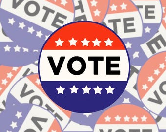 Vote Sticker, GOTV Stickers, Classic Vote Campaign Stickers Mix and Match 4 For 3 S198
