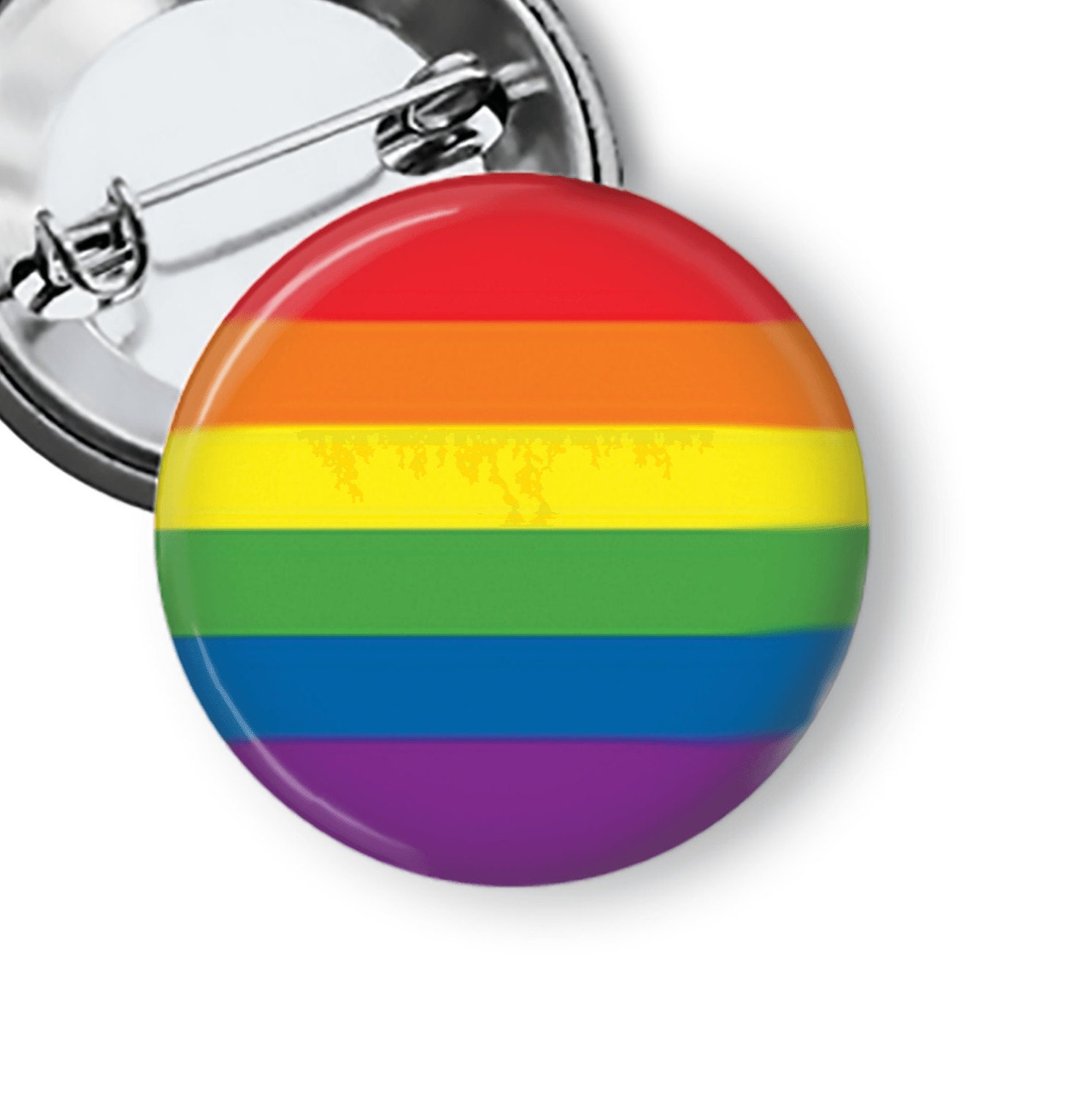 Gay Pride  Rainbow Pin Button