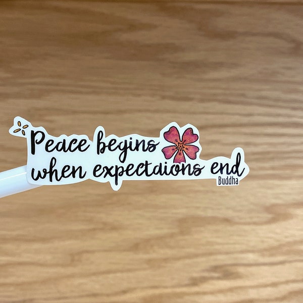 Positive Affirmation Stickers Inspiring Quote Vinyl Decal Buddhist Quote Stickers For Laptops Phones Bottles S141