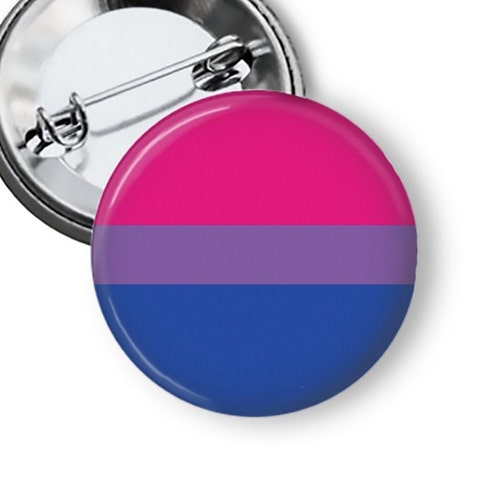 Bisexual Pride Flag Pin LGBTQ Pinback Button