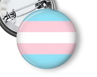 Transgender Flag Pin LGBTQIA Pin Pinback Button Badge Magnet B55