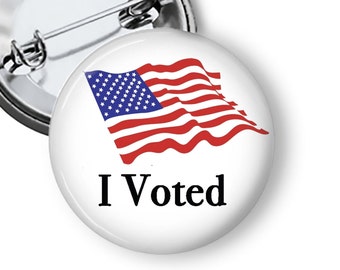 I Voted Sticker: Water Resistant GOTV Decal For Laptops Bottles Phones S242
