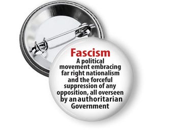 Resist Fascism Pin Anti Trump Buttons and Magnets B198