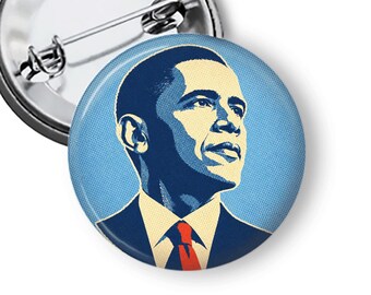 Barack Obama Pins, I Miss Obama Pin Barack Obama Button, Obama Portrait Pin, Progressive Democrat Gift